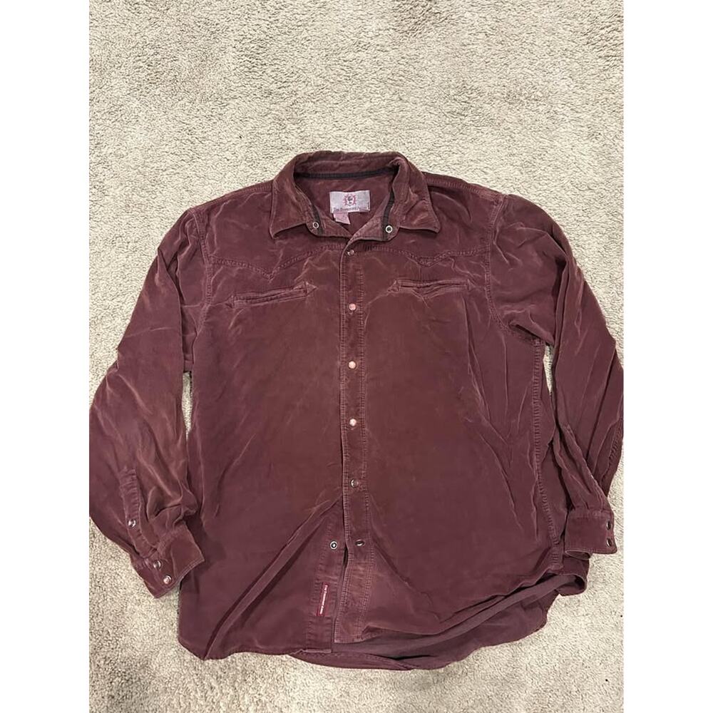 Vintage The Territory Ahead  men’s large Cotton  Button Down shirt Suede